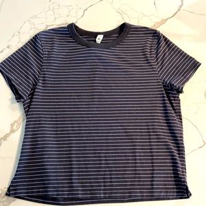Lululemon navy stripe tee